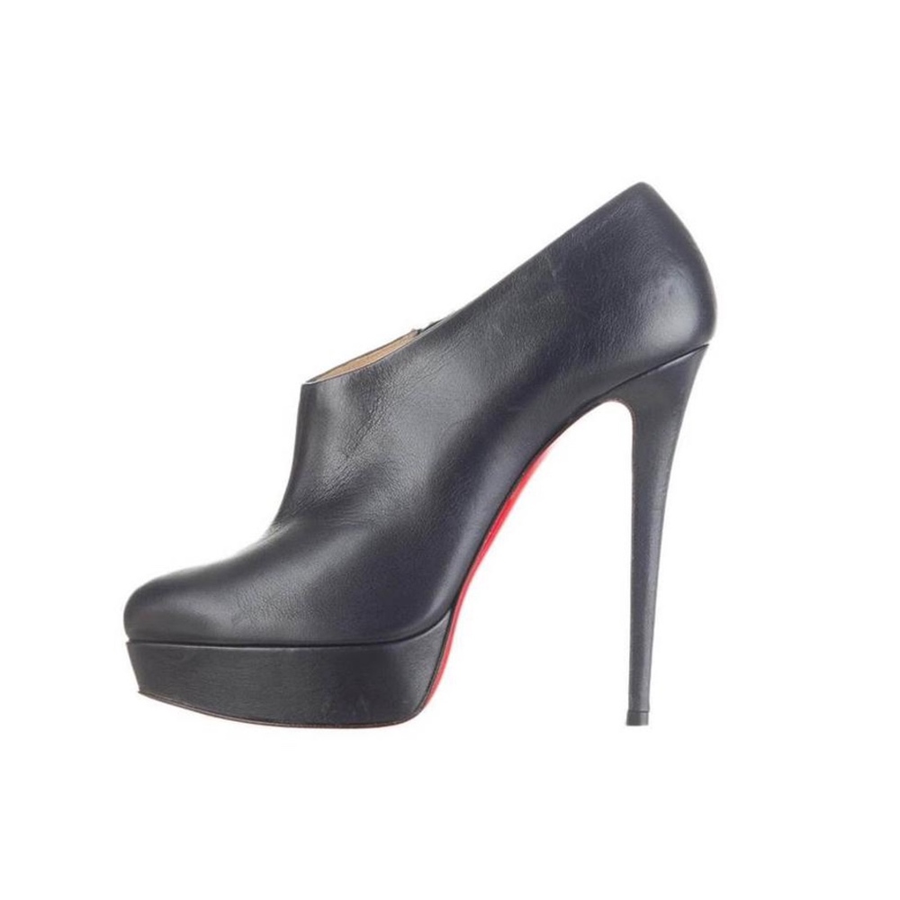 Christian Louboutin Navy Leather Booties